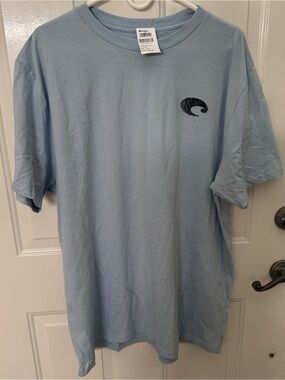 Costa Light Blue Short Sleeve Graphic Tee